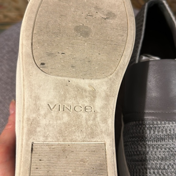 Vince leather & fabric platform sneakers - Picture 3 of 7